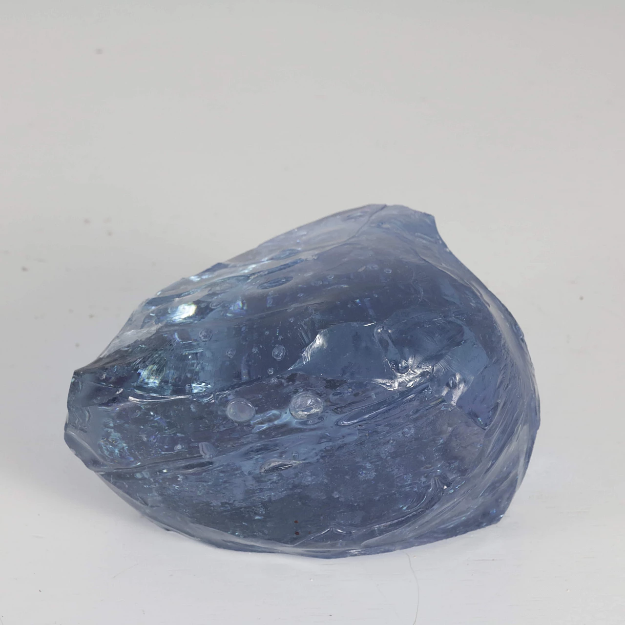 Chiseled blue glass, 1960s 1382925