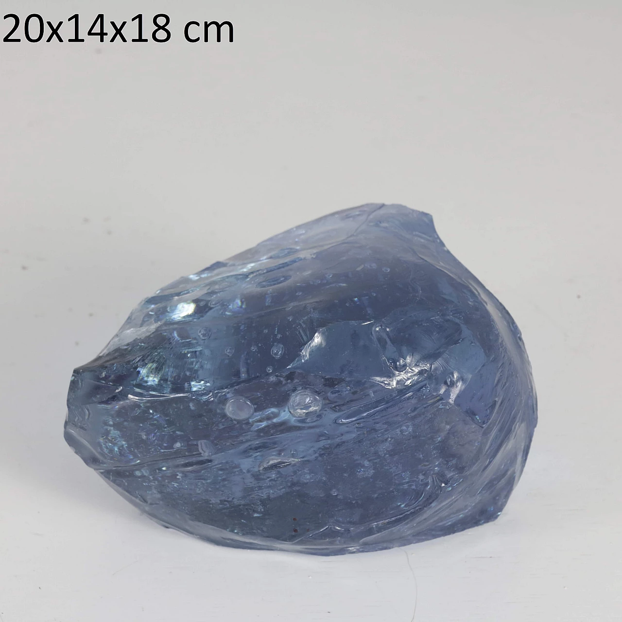 Chiseled blue glass, 1960s 1382926