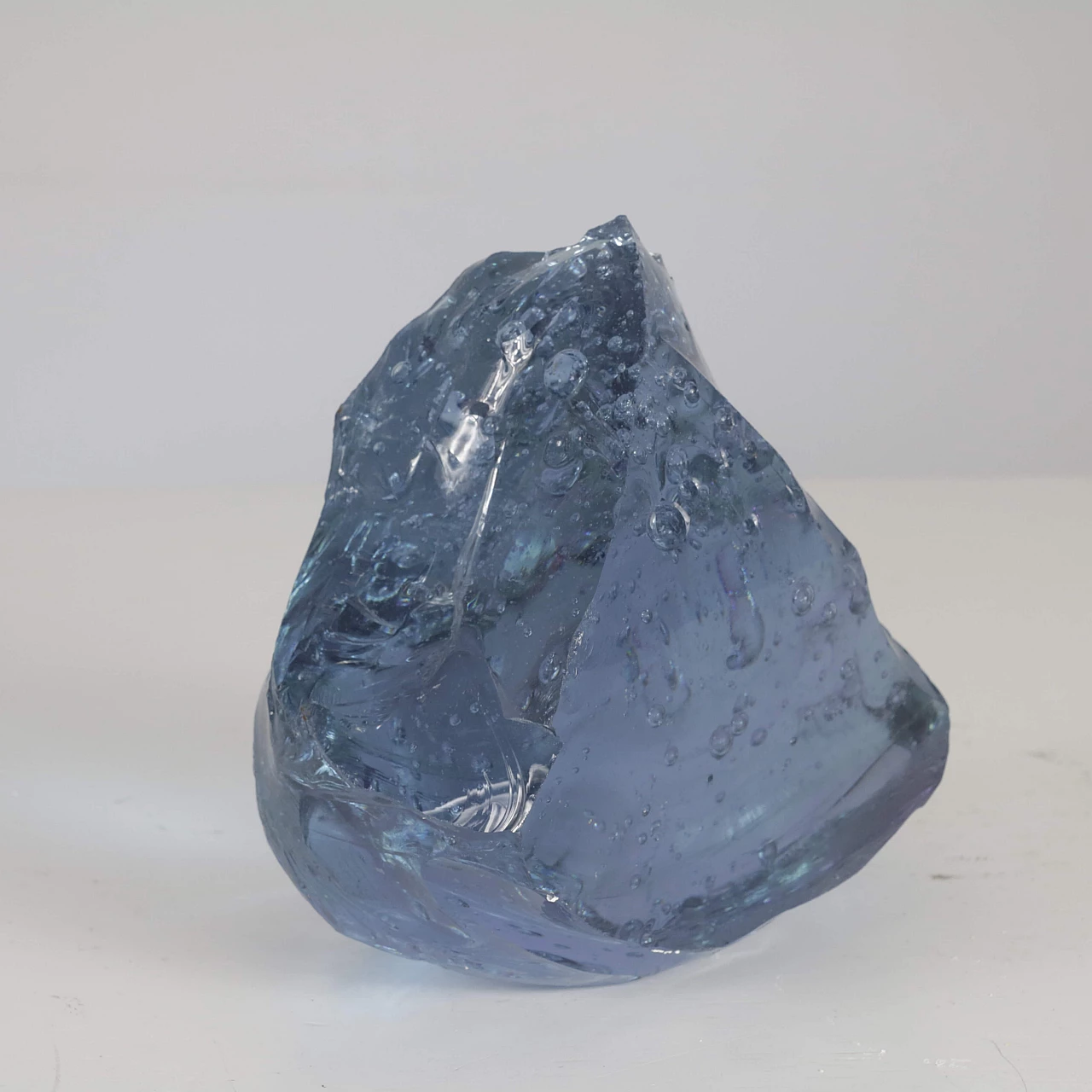 Chiseled blue glass, 1960s 1382928