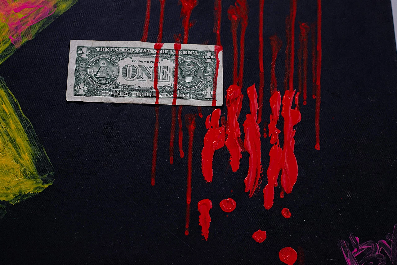 Quadro di Bomberbax ispirato alla Blockchain raffigurante Packman, anni 2000 1383262