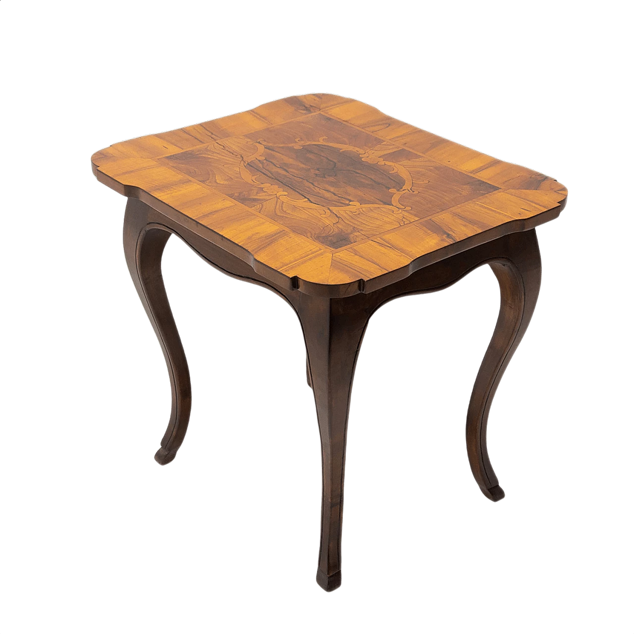Tavolino intarsiato neobarocco Austriaco, fine '800 1383410