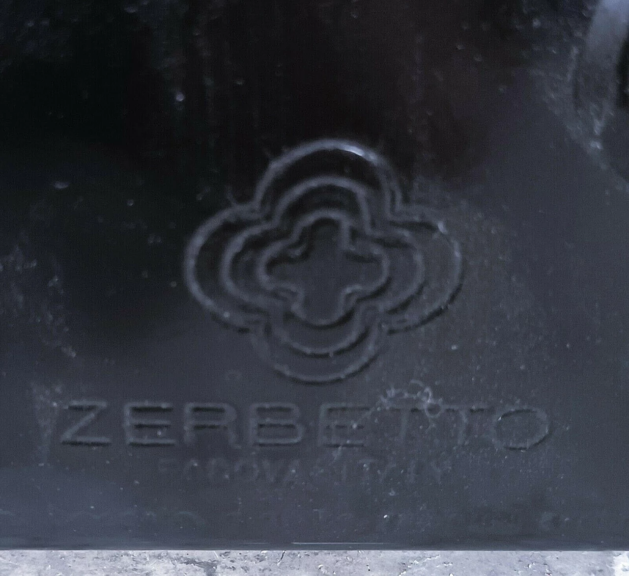 Lampada da terra Zerbetto in metallo di Gigante, Zambusi e Boccato, anni '80 1383508