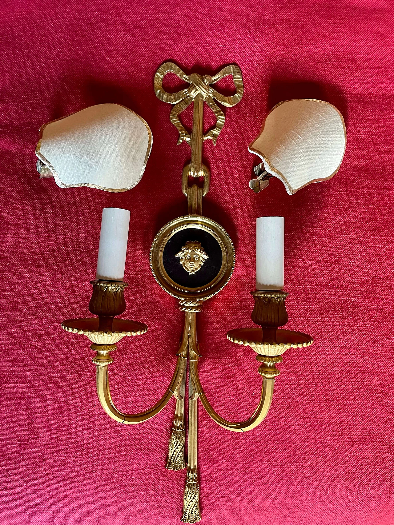 Coppia di applique in bronzo, anni '40 1383580