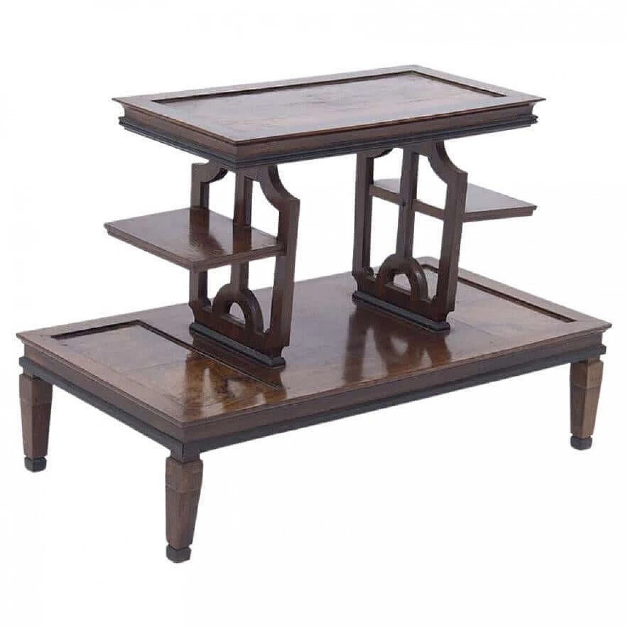 Coffee table attributed to Gio Ponti in walnut, 1930s 1383935