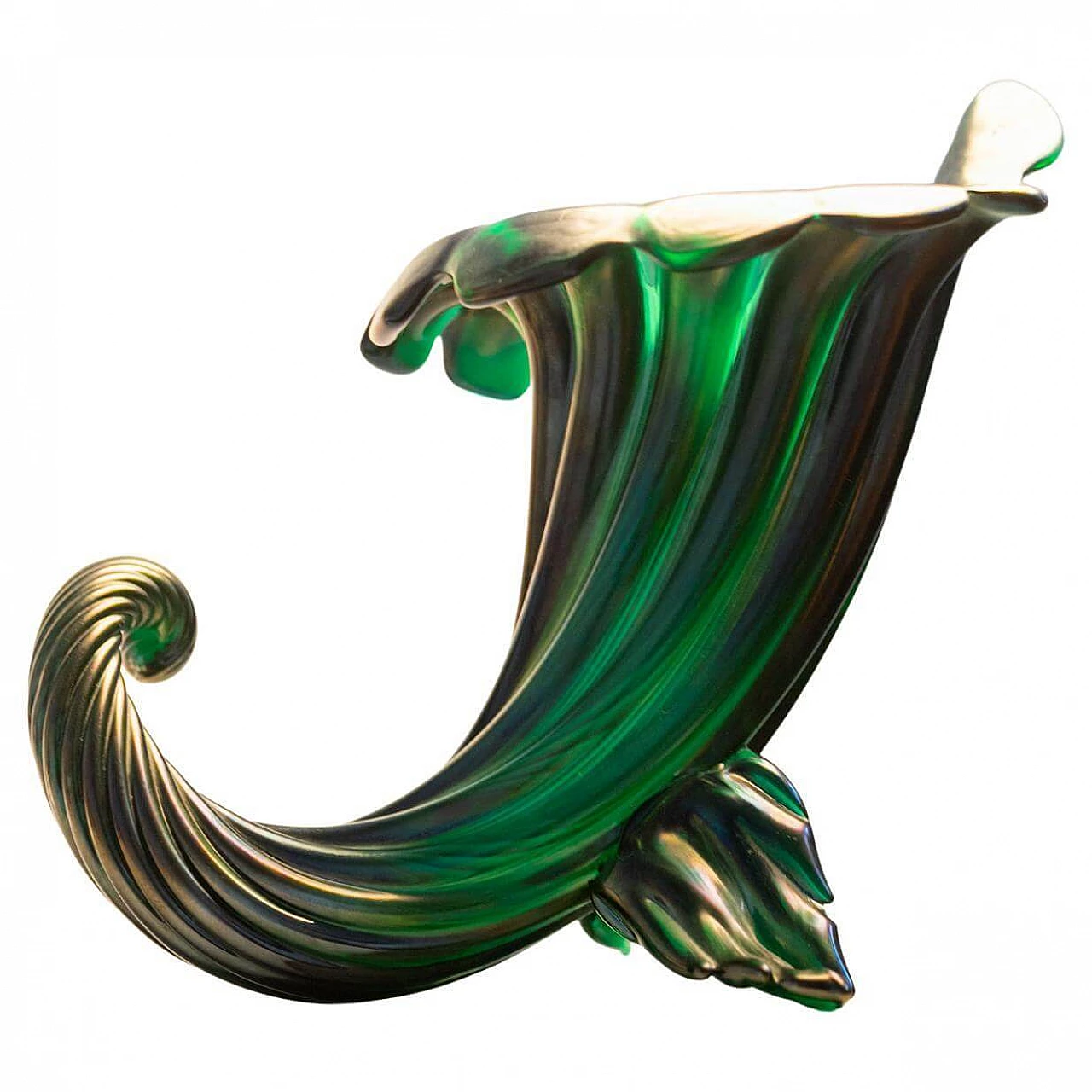 Cornucopia vase by Seguso in Murano glass, 1940s 1383983