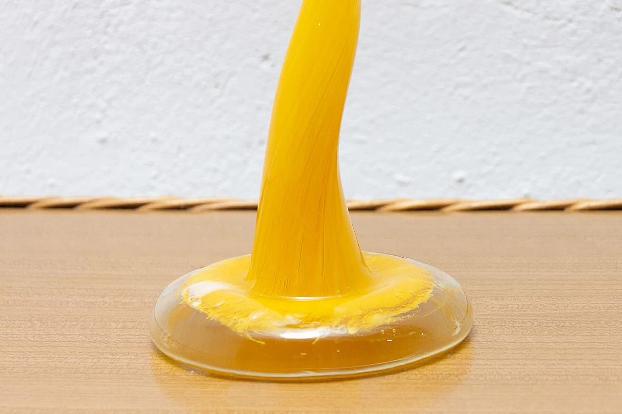 Vaso di Boemia in vetro soffiato, anni '70 1384056