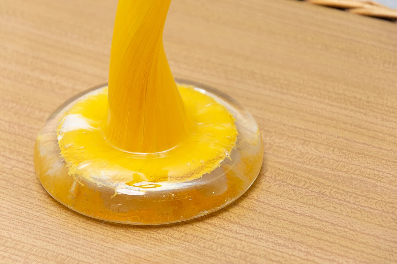 Vaso di Boemia in vetro soffiato, anni '70 1384058