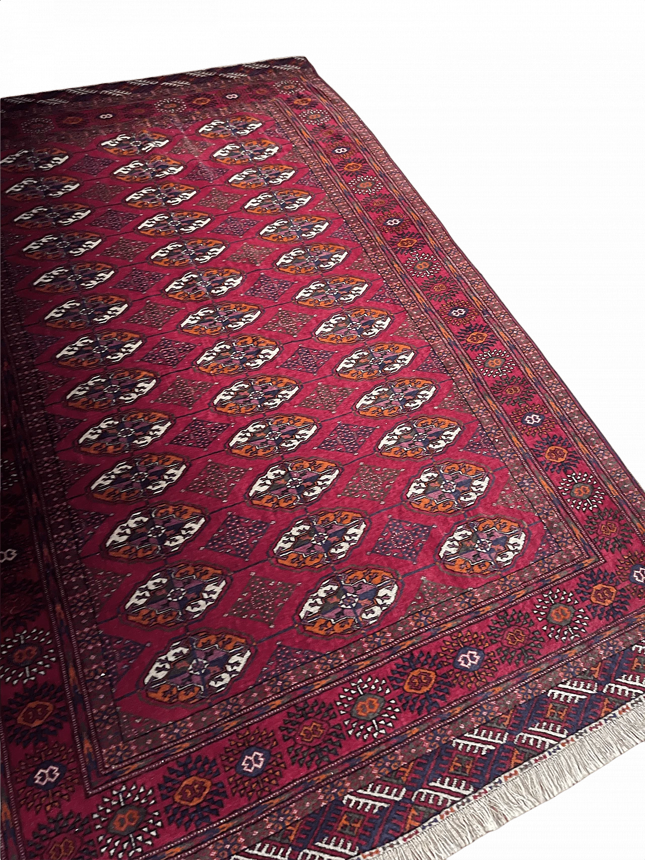 Hand-knotted Bukhara carpet from Turkmenistan, 1994 1384212
