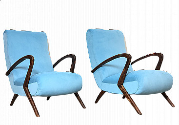 Pair of armchairs by Paolo Buffa, 1940s