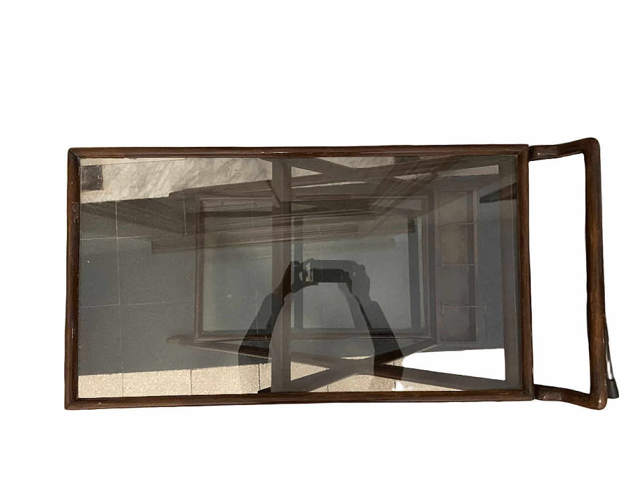 Lacquered walnut bar trolley, 1950s 1384224