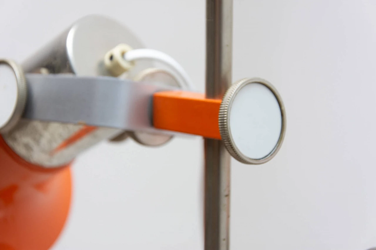 Orange 3 light floor lamp by Josef Hurka, 1960s 1384318