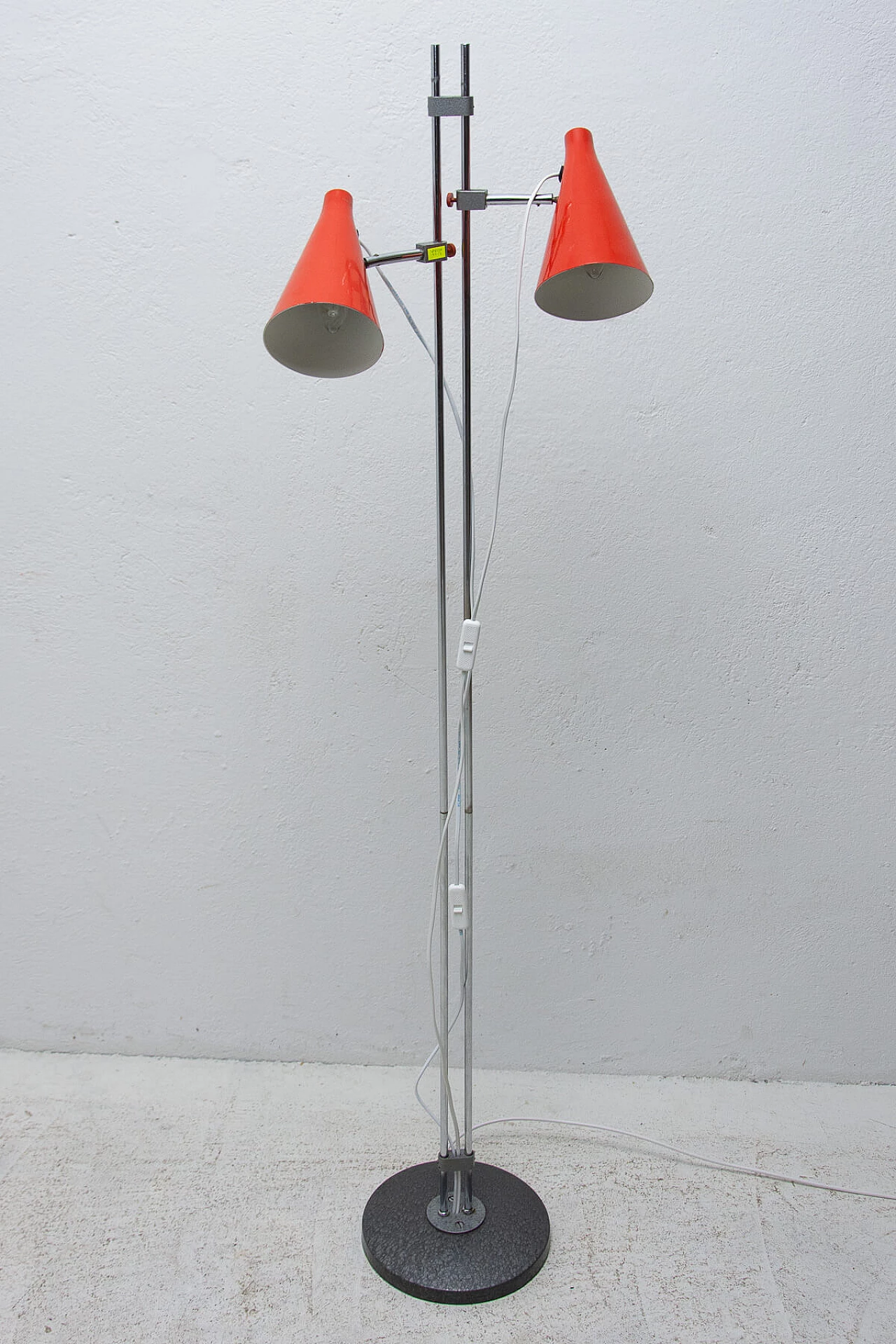 2 light floor lamp by Josef Hurka, 1960s 1384325