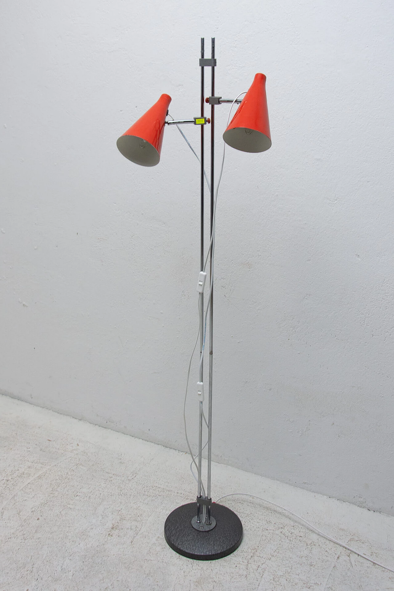 2 light floor lamp by Josef Hurka, 1960s 1384326
