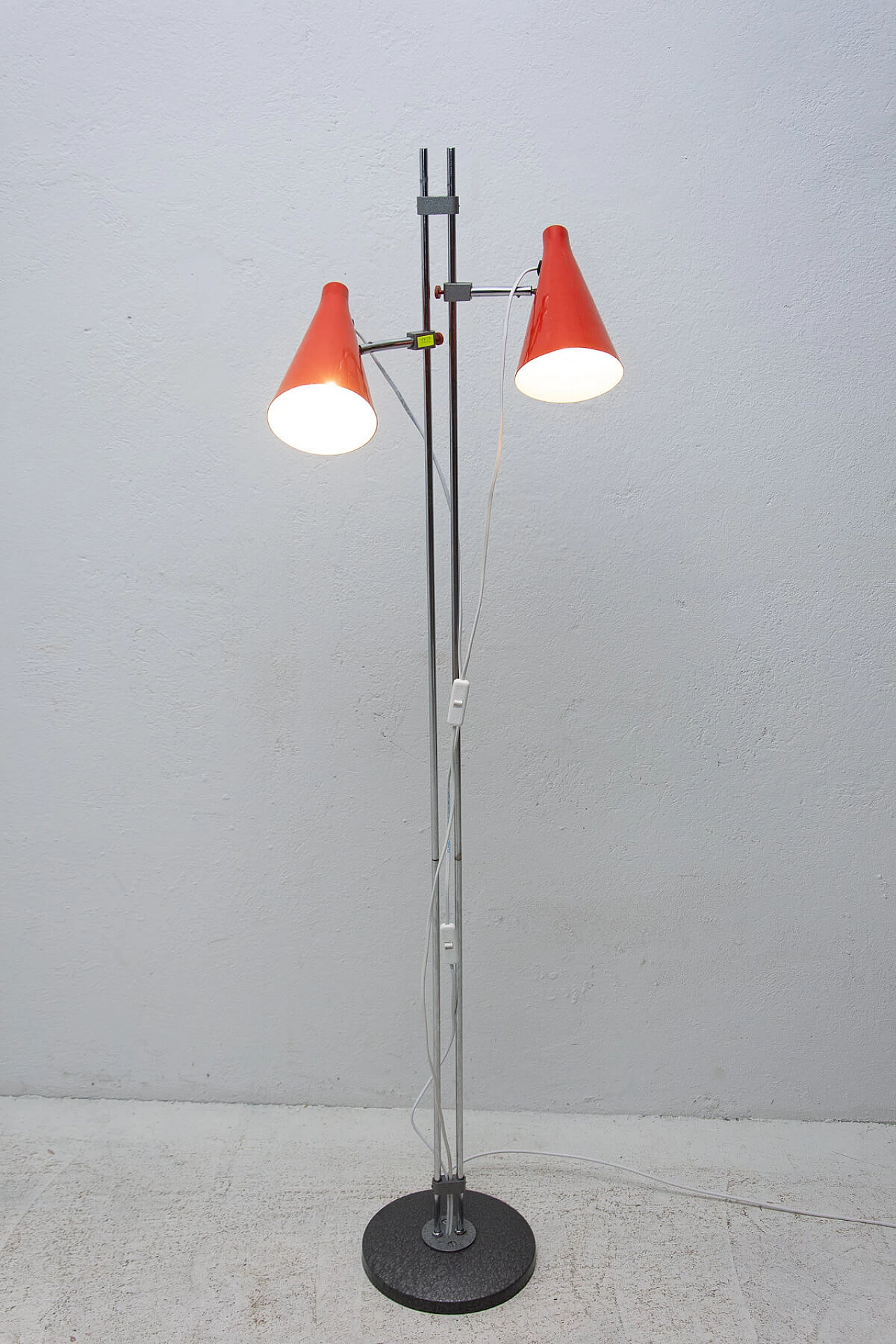 2 light floor lamp by Josef Hurka, 1960s 1384337