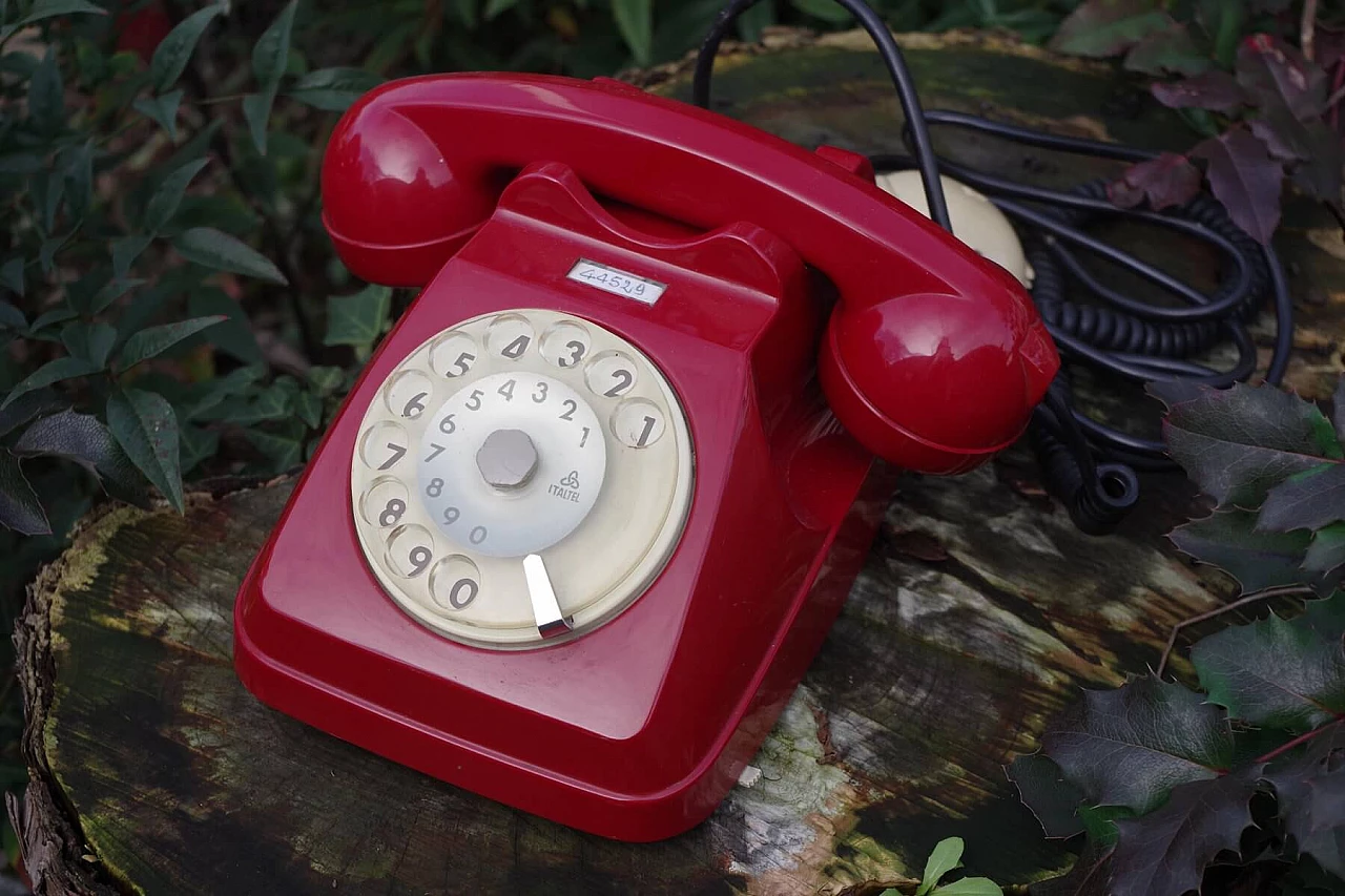 Telefono fisso in plastica di SIP, anni '50 1384524