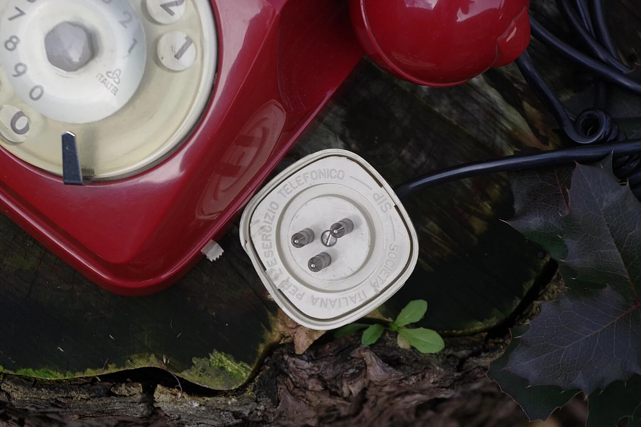 Telefono fisso in plastica di SIP, anni '50 1384525