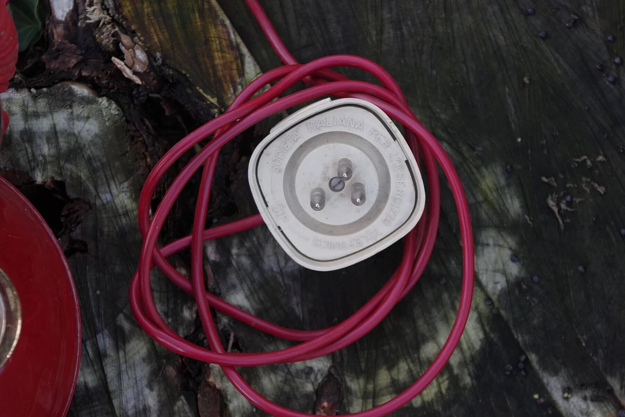 Telefono fisso a candela in plastica di SIP, anni '60 1384735
