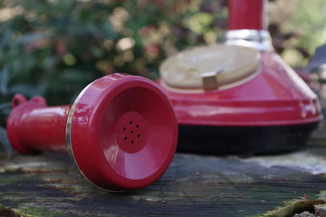 Telefono fisso a candela in plastica di SIP, anni '60 1384737