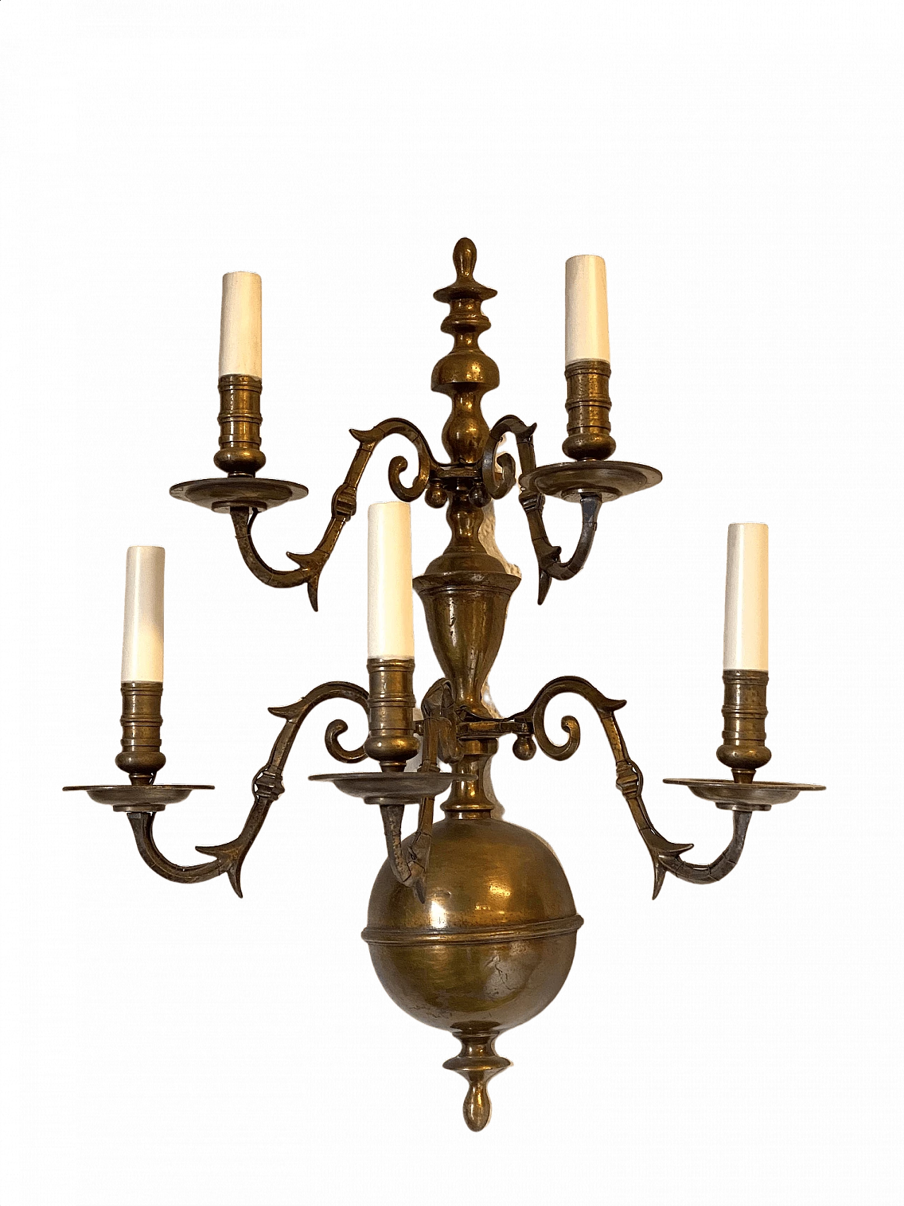Pair of wall lamps in Flemish style, 40s 1385129