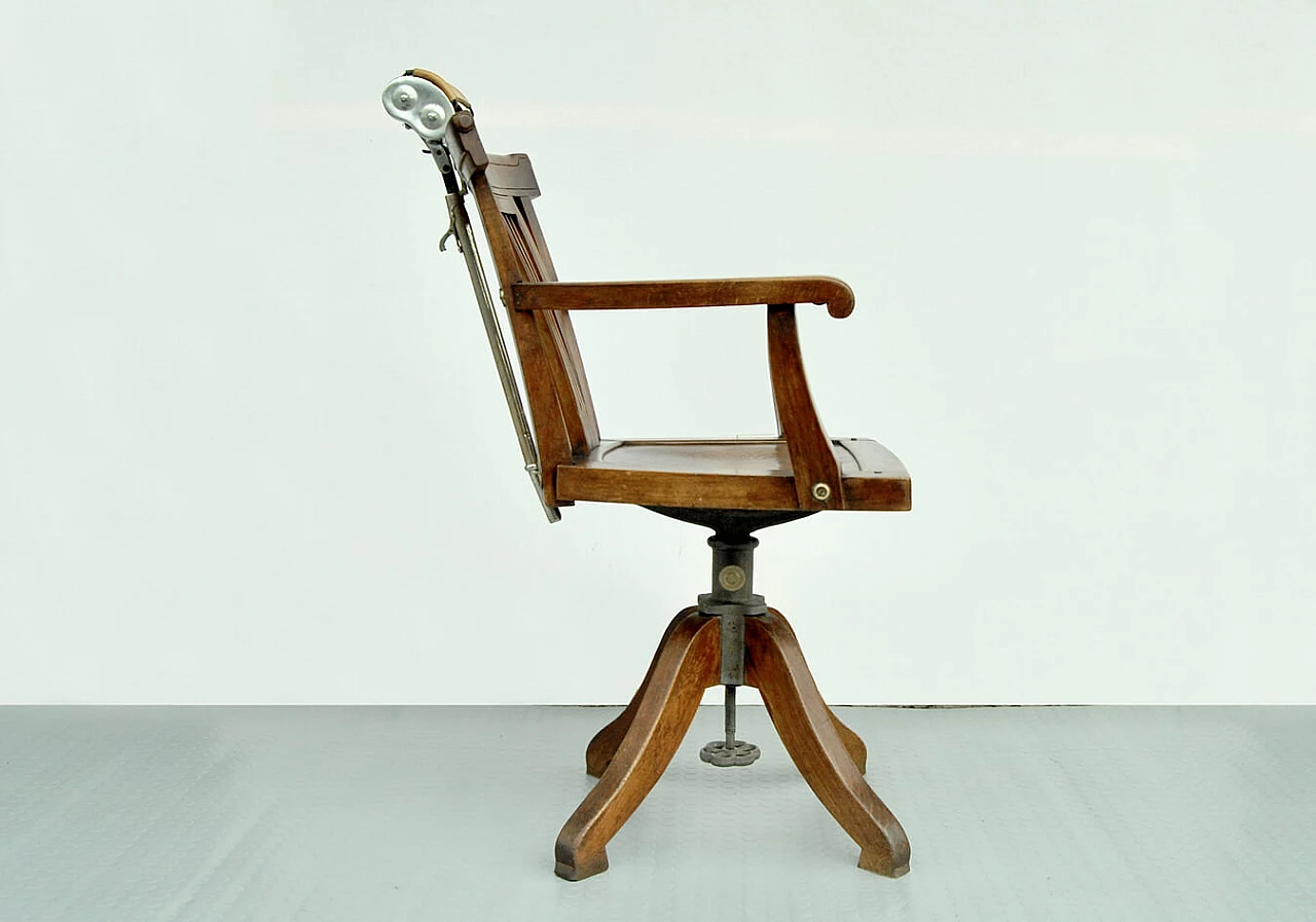 Swivel barber's chair with headrest, 1930s 1385363