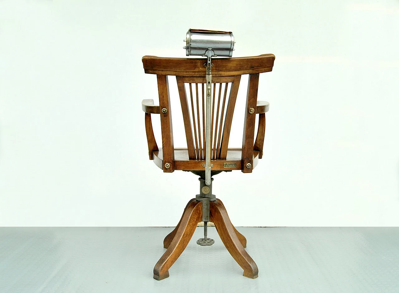 Swivel barber's chair with headrest, 1930s 1385364