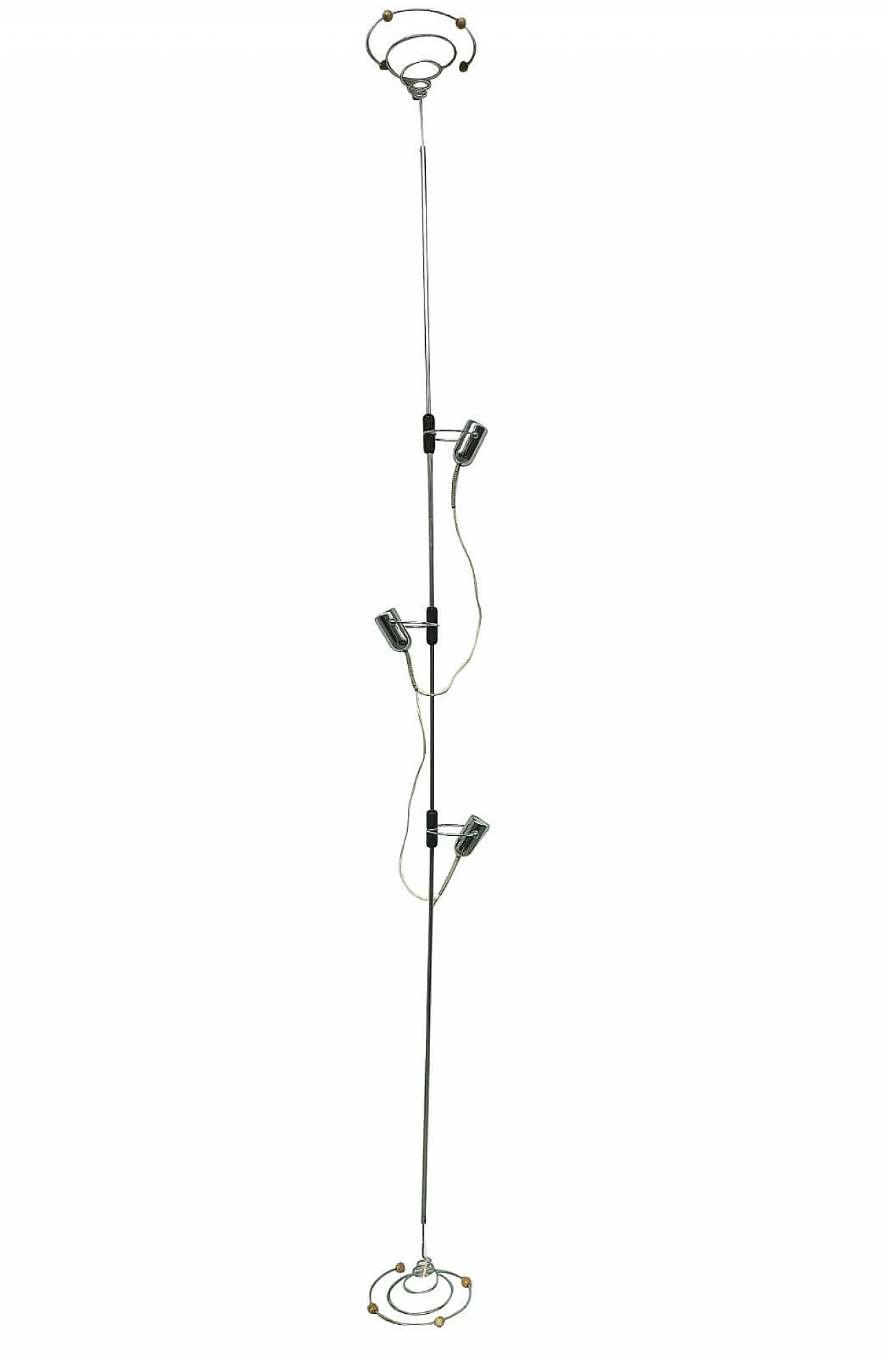 Adjustable floor lamp in chromed steel by Francesco Fois for Reggiani, 70s 1386088