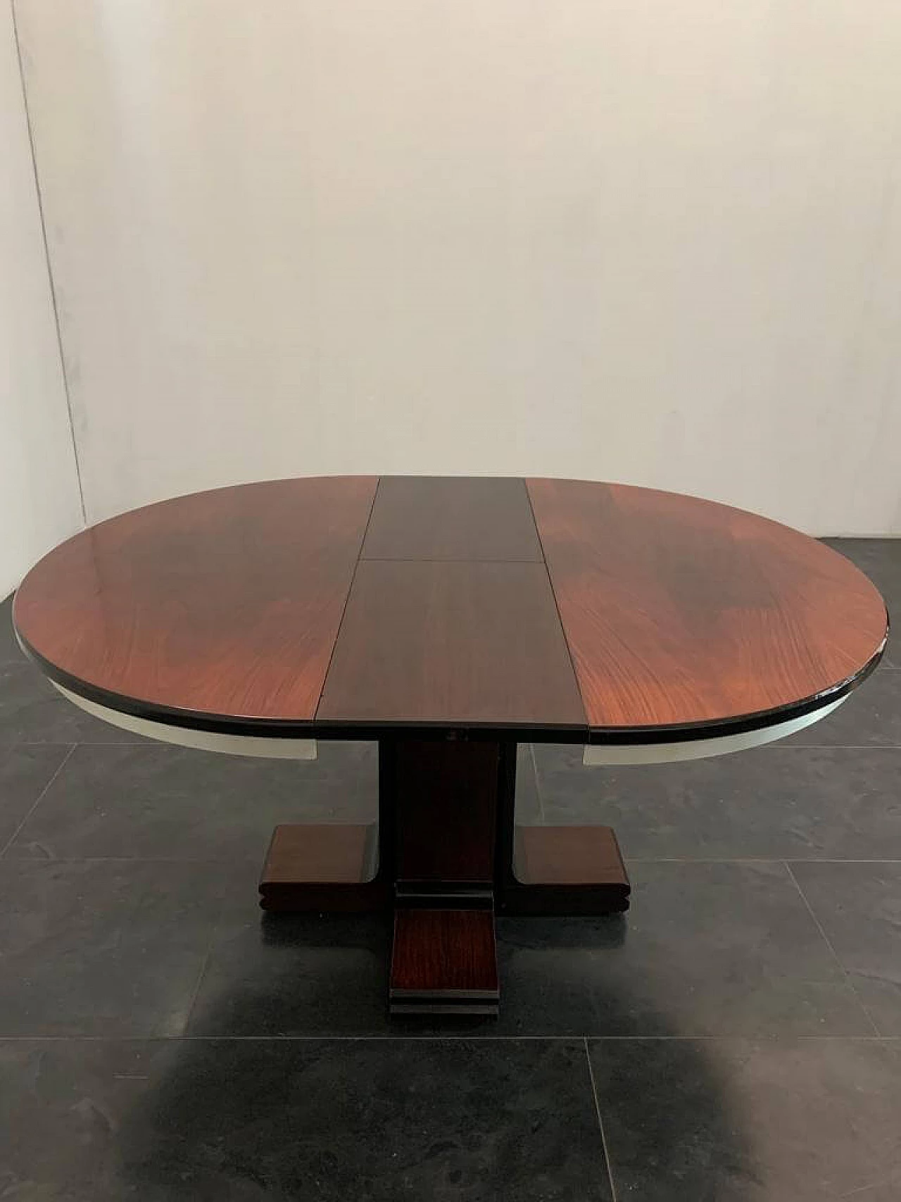 Extendable chromed metal table, 1970s 1386289