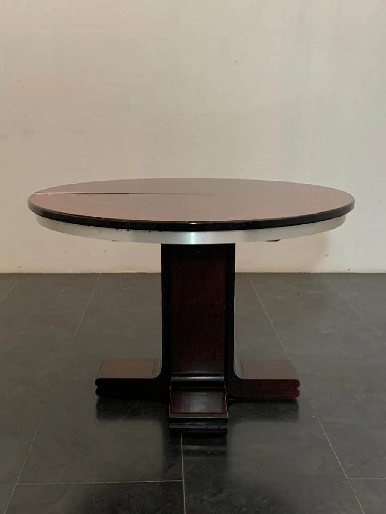 Extendable chromed metal table, 1970s 1386293