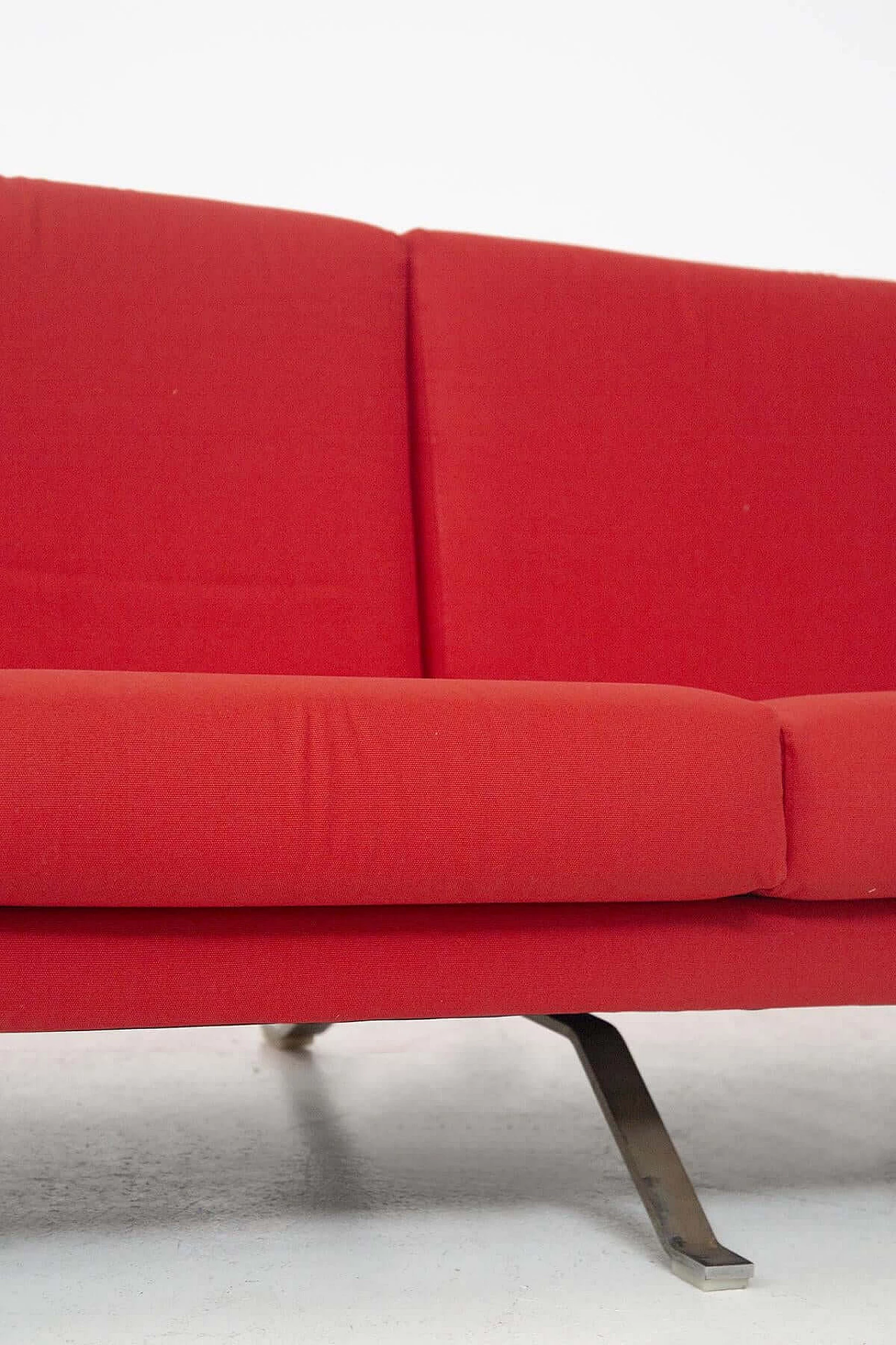 Divano rosso modello 875 di Ico Parisi per Cassina, anni '60 1386447