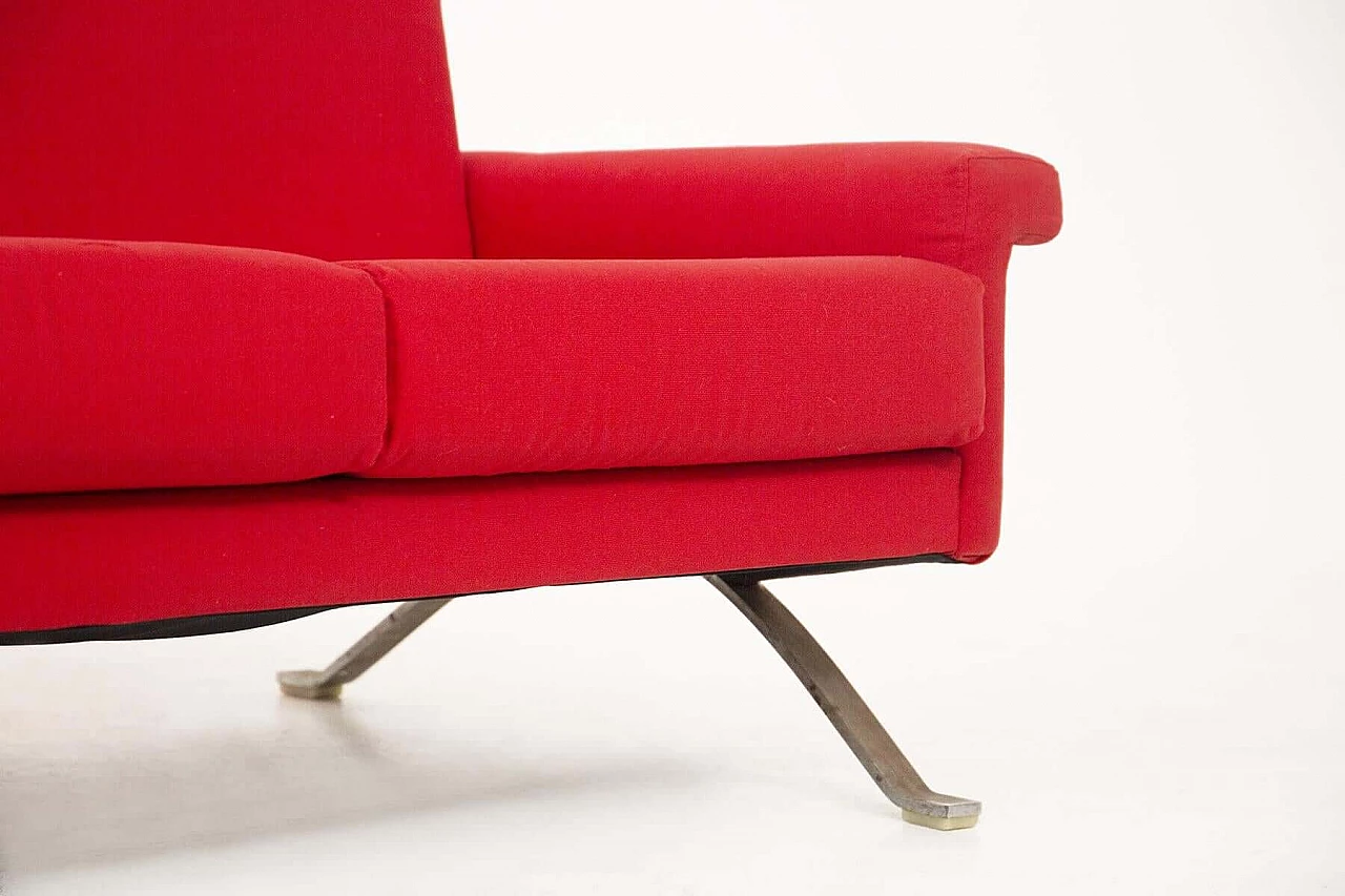 Red sofa model 875 by Ico Parisi for Cassina, 1960s 1386448