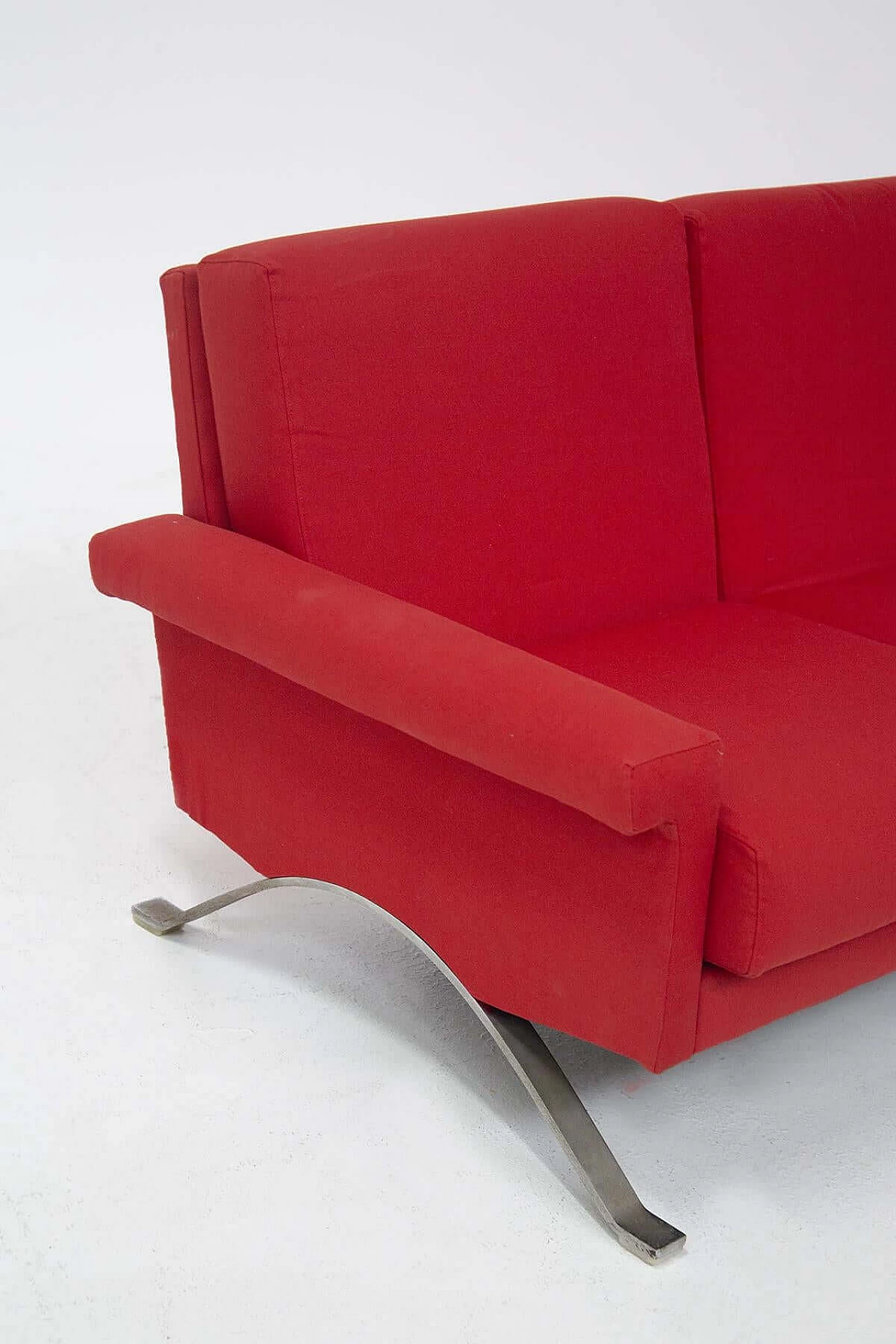 Divano rosso modello 875 di Ico Parisi per Cassina, anni '60 1386451