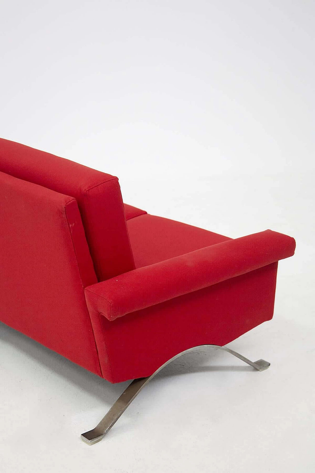 Divano rosso modello 875 di Ico Parisi per Cassina, anni '60 1386455