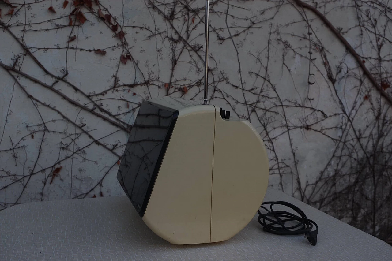 TV in alluminio e vetro di Philco, anni '70 1386465