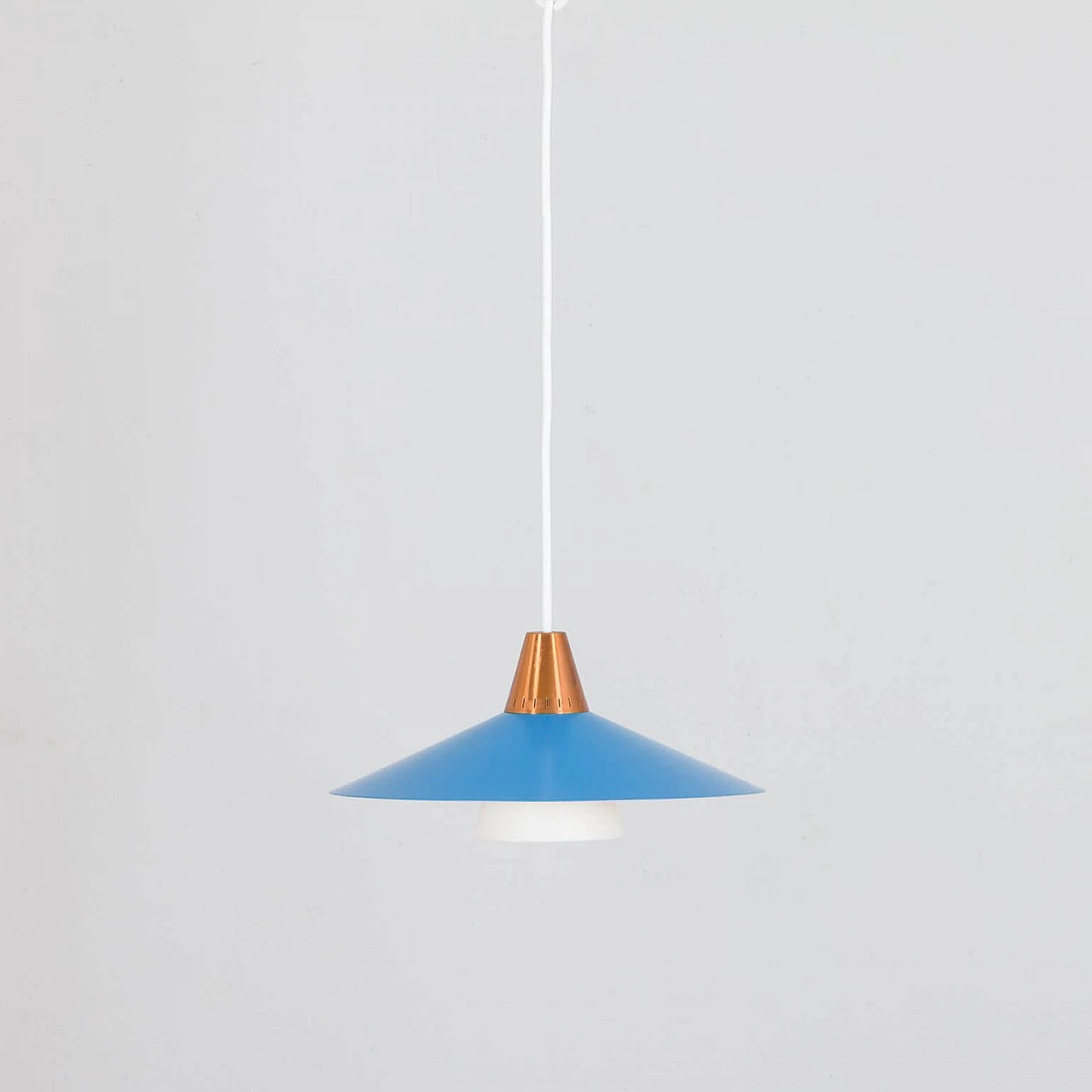 Scandinavian blue pendant lamp, 1960s 1386627