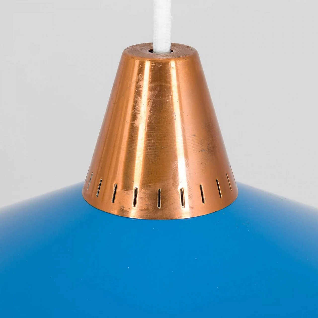 Scandinavian blue pendant lamp, 1960s 1386628