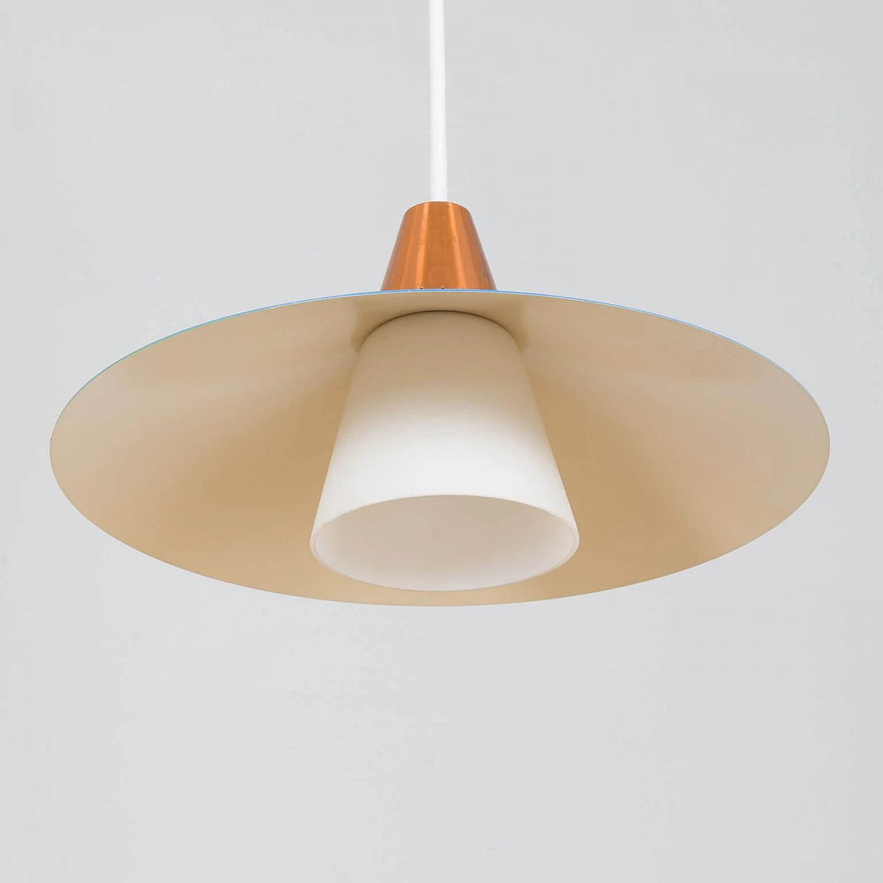 Scandinavian blue pendant lamp, 1960s 1386629