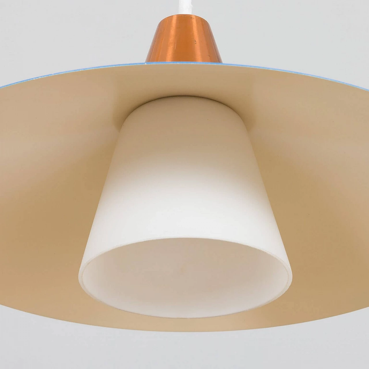 Scandinavian blue pendant lamp, 1960s 1386630