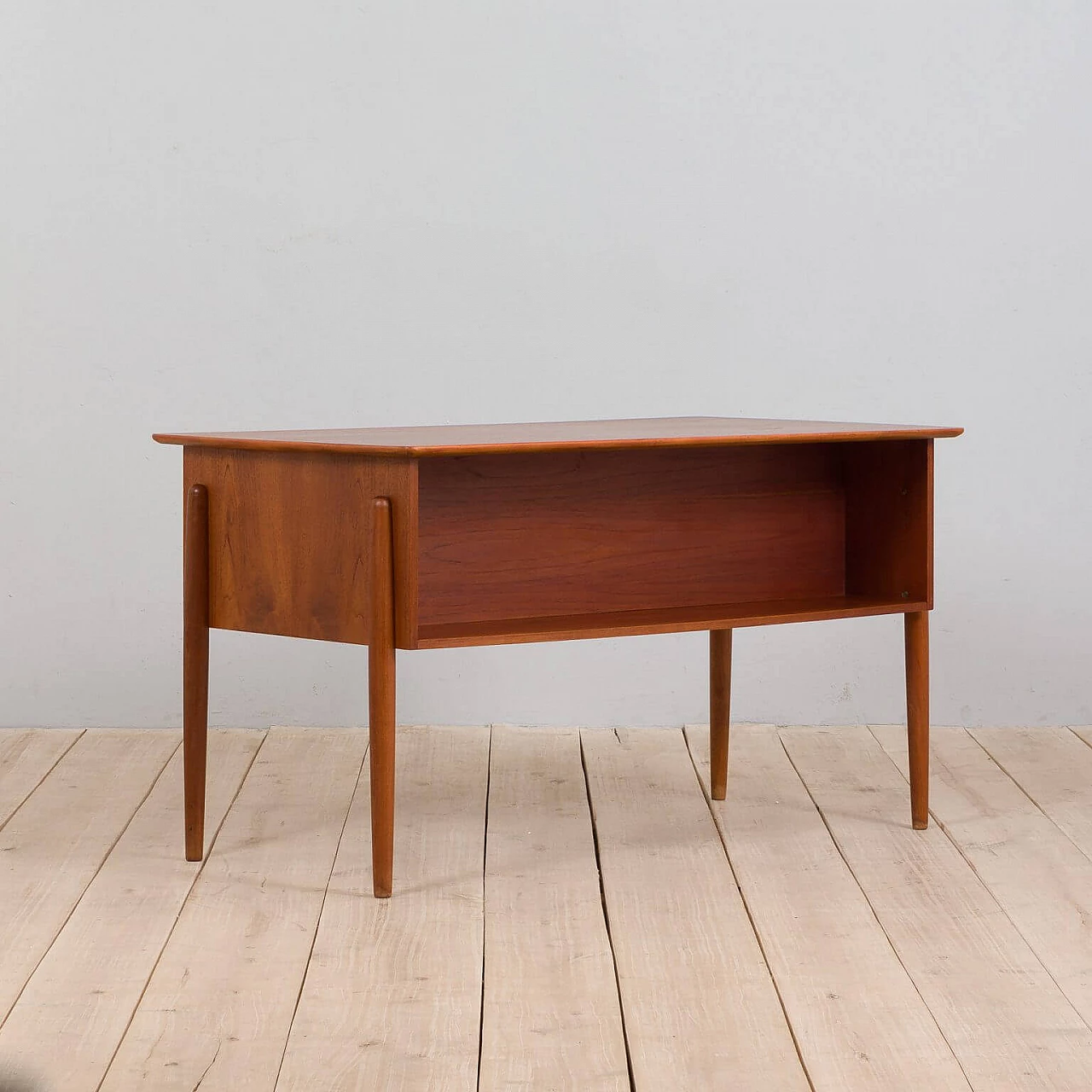 Teak executive desk with 6 drawers attributed to Kai Kristiansen, 1960s 1386710