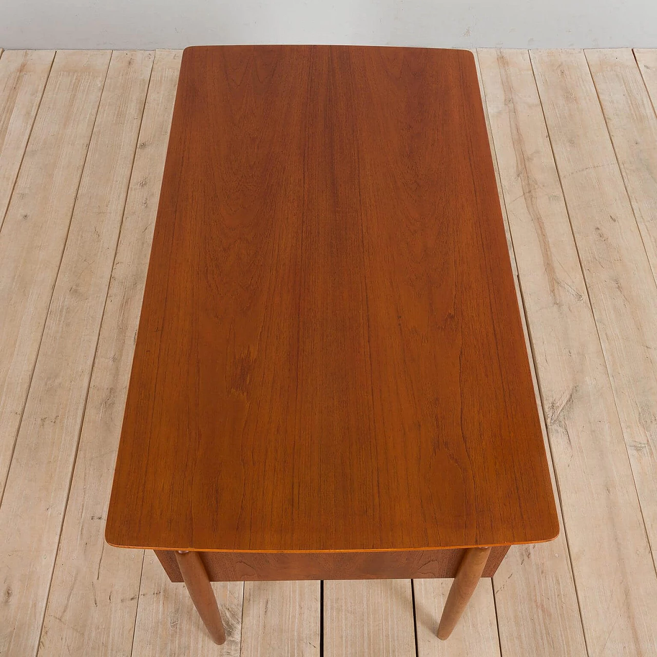 Teak executive desk with 6 drawers attributed to Kai Kristiansen, 1960s 1386717