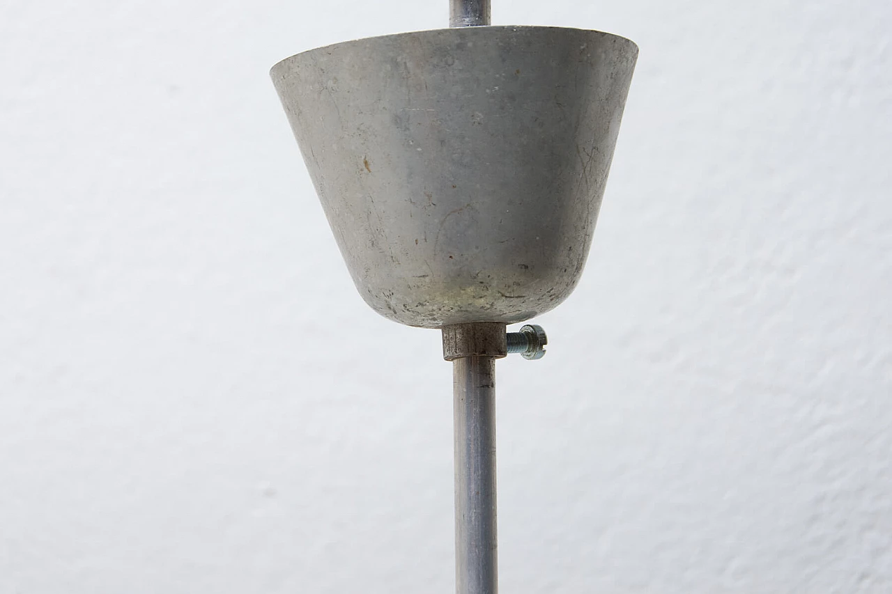 Lampada a sospensione con paralume decorato, anni '60 1387016