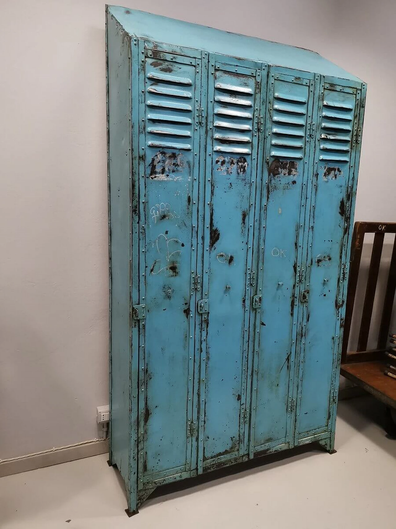 Locker cabinet in iron, 30s 1387069