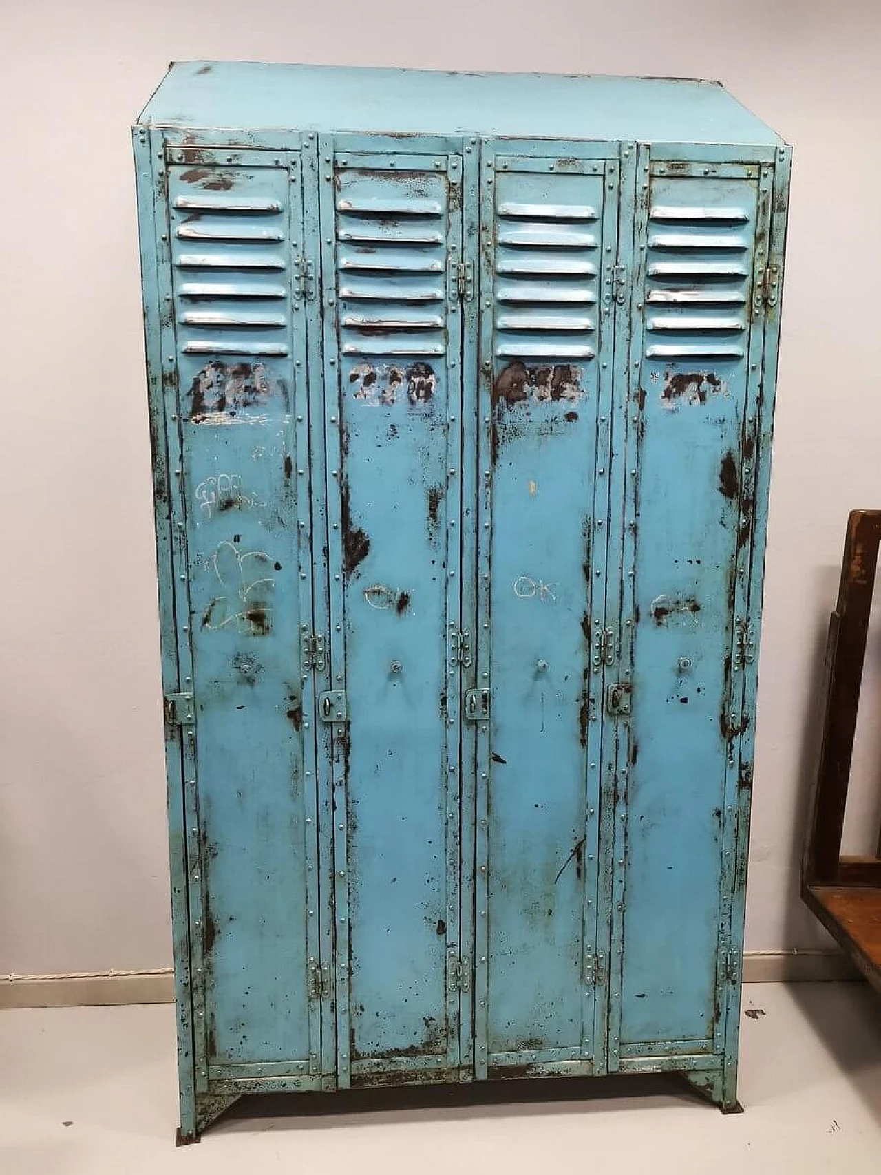 Locker cabinet in iron, 30s 1387074