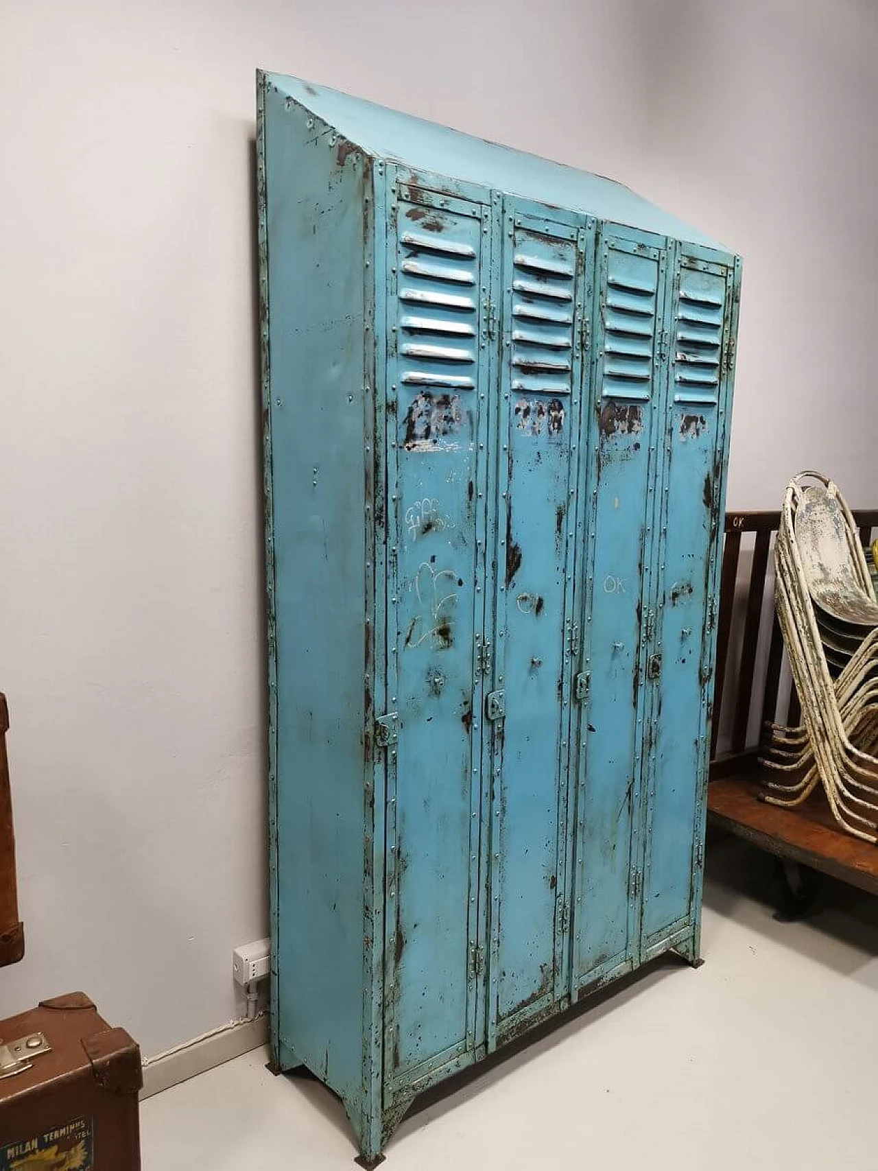 Locker cabinet in iron, 30s 1387078