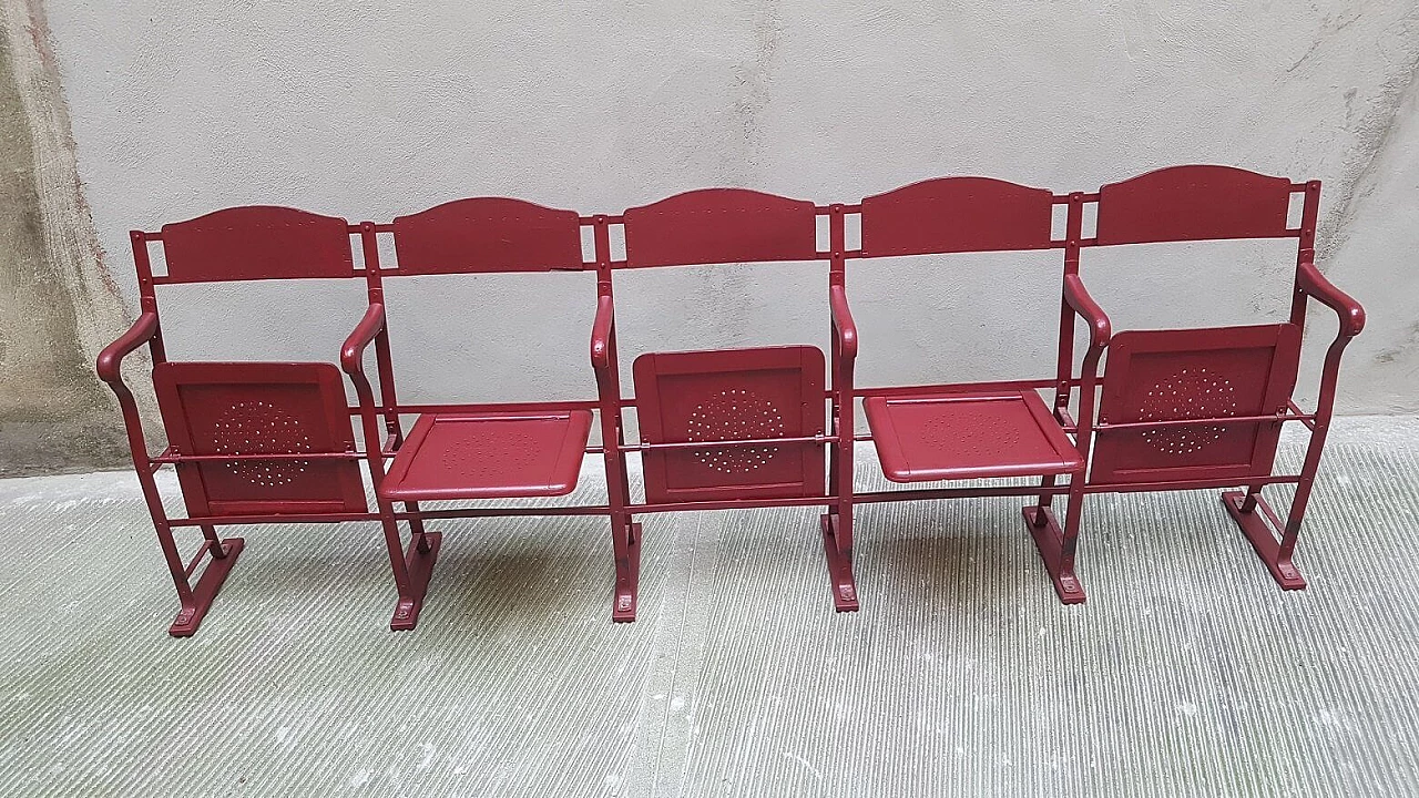 Cinema bench in painted wood, 30s 1387279