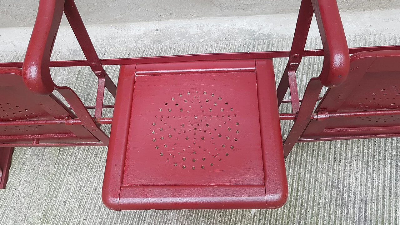 Cinema bench in painted wood, 30s 1387281