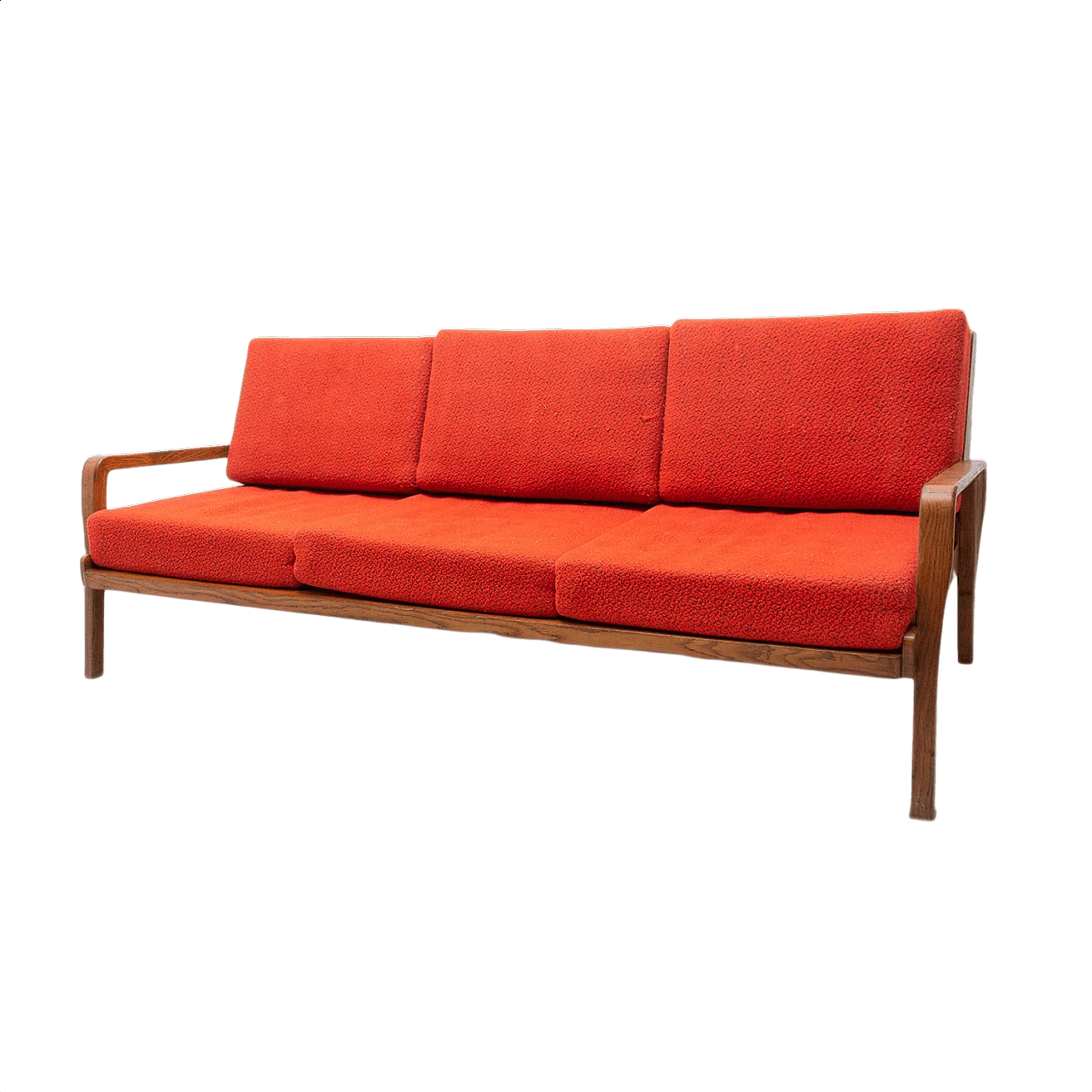 Folding sofa with beech frame, 1960s 1387577
