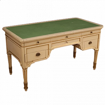 Desk with 6 lacquered and painted drawers, 1930s