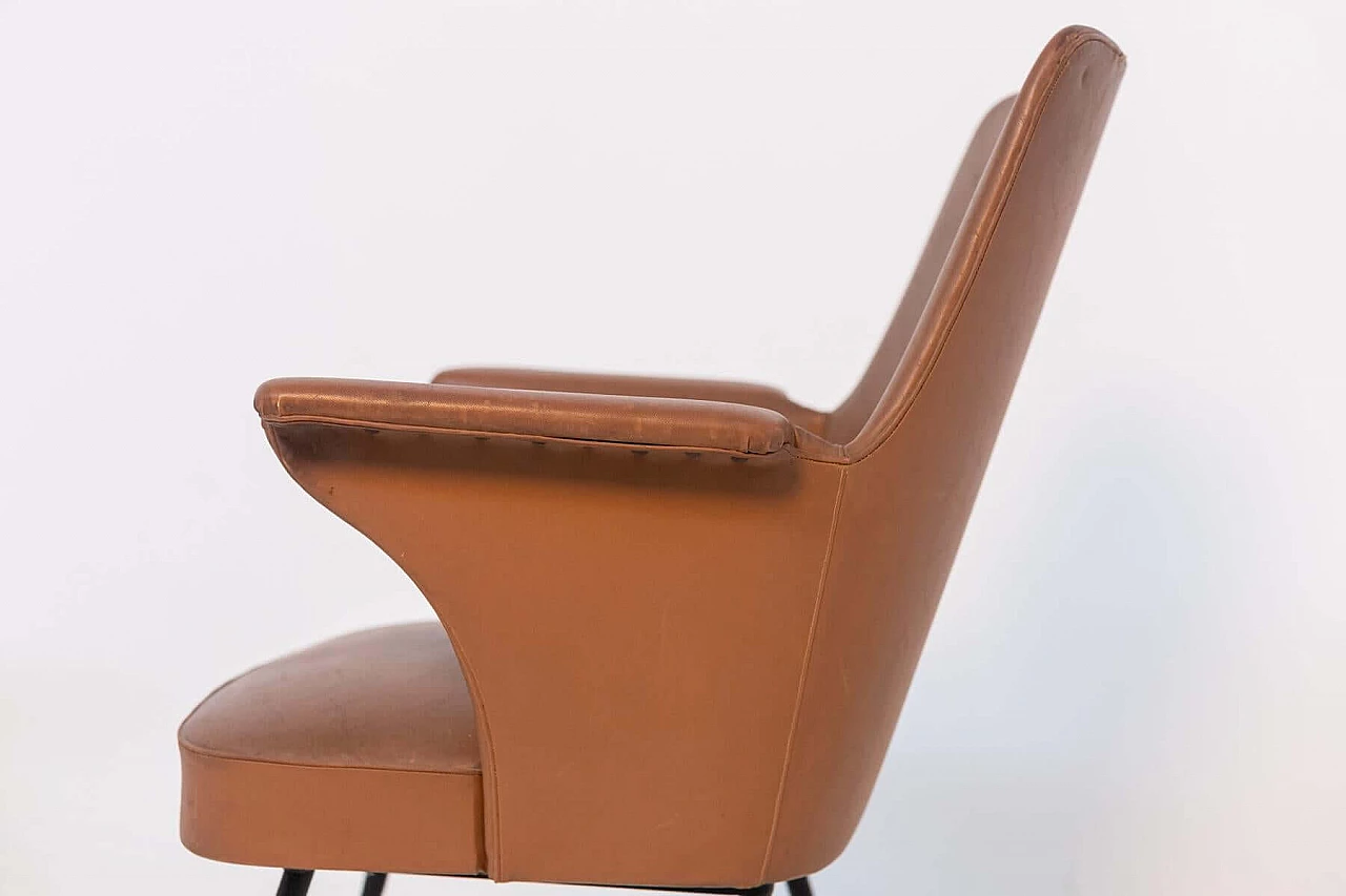 Pair of leather chairs by Nino Zoncada, 1950s 1388034
