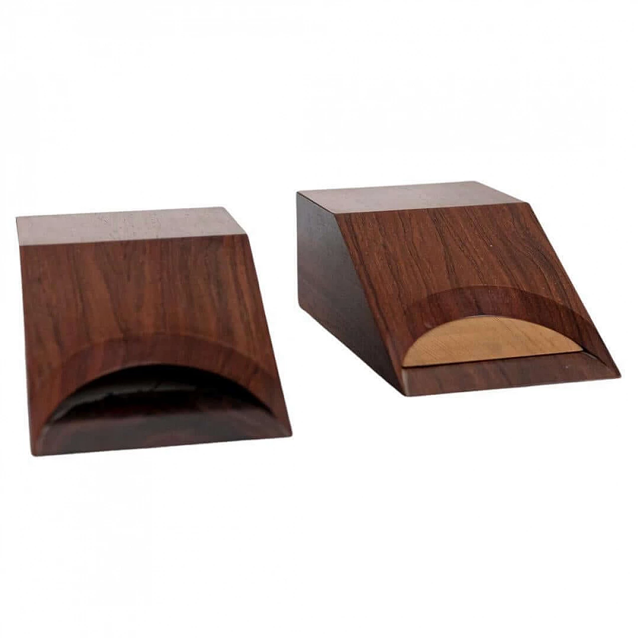 Card holder in precious wood by Pierluigi Ghianda, 1970s 1393657