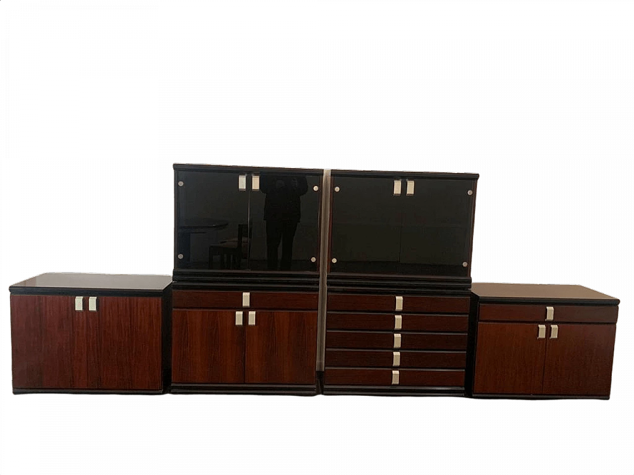 6 Mobili modulari in mogano, anni '70 1394120